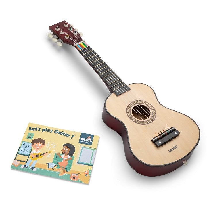Woet Gitarre - Natur inkl. Lernbuch