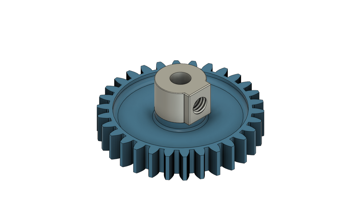 Gear 30 teeth with bushing module M1 | eitech® metal construction kits