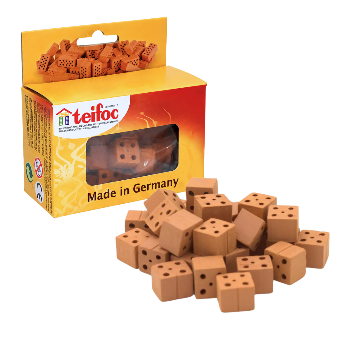teifoc Ziegelstein halb - 30 Stück